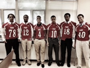 Page Varsity Football Players Get Ready for their First Game!