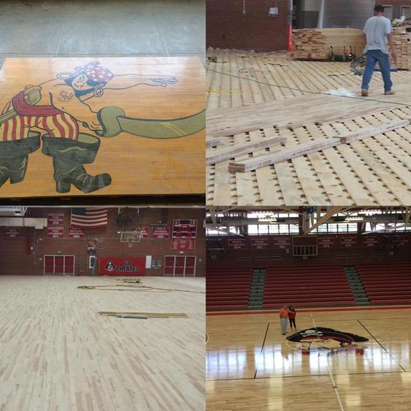 After 57 Years, A New Gym Floor Has Been Built