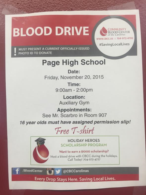 Sign Up For the Blood Drive