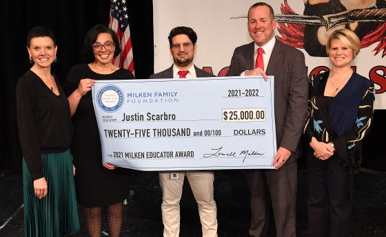 Mr. Scarbro Presented With Milken Educator Award