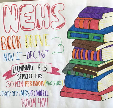 NEHS Hosts Book Drive for Local Elementary School