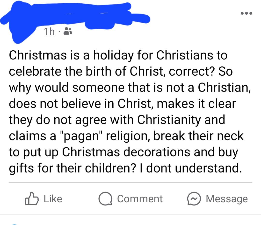 Why do so many non-Christians celebrate Christmas?