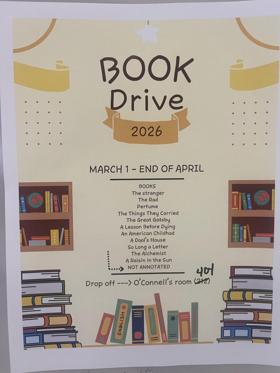 Page High School’s English Honors Society Book Drive